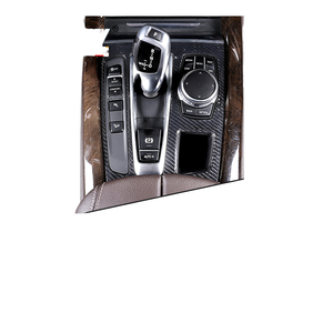 แผงครอบคอนโซลกลางคาร์บอนไฟเบอร์แท้สำหรับ BMW X5 F15 2014-2018 กรอบตกแต่งคันเกียร์ภายใน - Product Image 2