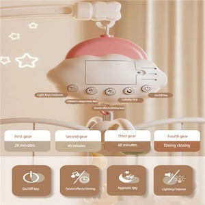 Jouet suspendu rotatif à hochets pour bébé, de haute qualité, en forme de lapin nuage, pour l'éveil et l'éducation précoce, ornement décoratif pour chambre d'enfant et bureau - Product Image 5