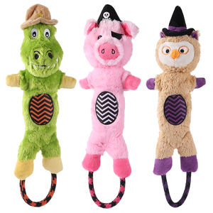 Meilleures ventes Jouet pour chien personnalisable en forme de cochon pirate de dessin animé, jouet à mâcher pour chiens agressifs - Product Image 5