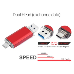 Dual-Use Type-C Computer senza fili USB Flash Drive 32G telefono cellulare U disco in metallo USB 3.0 interfaccia 2.0 - Product Image 3