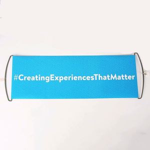 <b>Custom</b> Product Retractable <b>Scrolling</b> Hand <b>Banner</b> Slogan Hand Held Advertising Printing Hand <b>Banner</b> - Product Image 2