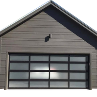 Porte de garage en verre moderne de haute qualité, ouvre-porte automatique à télécommande pour usage résidentiel
