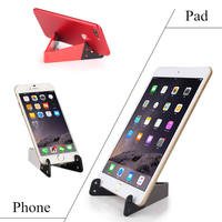 Support de téléphone portable personnalisé en forme de V, support de bureau universel de poche pour tablette et téléphone portable