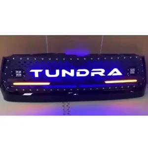 Prezzo di fabbrica protezione della griglia anteriore in acciaio con rivestimento della griglia del paraurti automatico a LED per Toyota Tundra 2015-2022