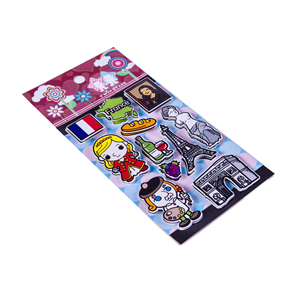 Autocollants mignons en cristal époxy légumes sirène Horoscope Instrument de musique 3D cristal autocollants gonflables - Product Image 1