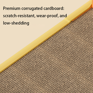 Penjualan Terbaik tahan lama 3-in-1 kucing papan gores latihan interaktif mainan hewan peliharaan bel bola PP karton bergelombang untuk penggunaan dalam ruangan - Product Image 5