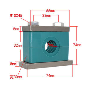 Heavy Duty 304 Stainless Steel R-Type <b>U</b>-Type Pipe <b>Clamps</b> THPG1 Type for Water Oil Pipes New Generation Product - Product Image 1