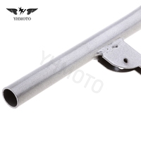 Pièces de moto tout-terrain Dirt Pit Bike, guidon de direction en fer argenté, guidon de poignée, barre de main pour Yamaha PW50 PEEWEE PW 50