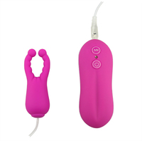 Angel 10-Funktionen Nippel- & Penis-Clips Silikon Vibrierender Persönlicher Massager Batteriebetrieben Wasserdicht Geräuscharm Umweltfreundlich