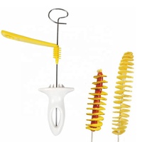 Couteau à Trancher les Pommes de Terre, Brochettes, Trancheuse à Pommes de Terre Tornado Manuelle, Coupe-Pommes de Terre en Spirale, Outils de Cuisine