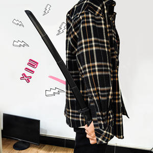 Mainan pedang Samurai dewasa teleskopik realistis, mainan Model pedang Samurai dewasa lampu LED plastik Katana, mainan pedang Anime Cosplay - Product Image 3