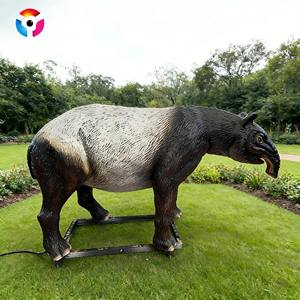 Estatua de Animal Realista de Tapir Malayo Animatrónico para Exhibición en Zoológicos, Parques y Museos - Product Image 4