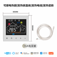 Termostato Inteligente de Pared WITF2 Tuya Smart Life WiFi para Calefacción y Refrigeración, Sistema de Aire Acondicionado FCU, Uso en Hoteles, Control por Voz
