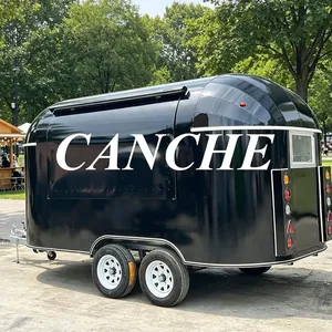 Carrito de Comida Rápida con Certificación CE, Remolque Móvil de Comida Totalmente Equipado para Venta de Hamburguesas y Papas Fritas - Product Image 1