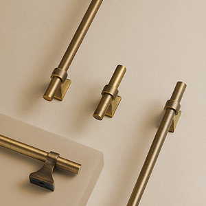 DOOROOM Retro Antique Brass Cabinet <strong>Door</strong> Handles Solid Brass Drawer Pulls for Kitchen Cabinets and Vanities - Product Image 4