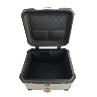 Top Case Universel en Aluminium pour Moto, Boîte Arrière Étanche avec Serrure, Rangement pour Casque et Bagages pour ScooterMoto