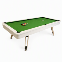 Table de billard moderne en marbre 7ft 8ft 9ft avec plateau en ardoise et feutre vert, table de jeu de sport d'intérieur, vente en gros directe usine pour clubs