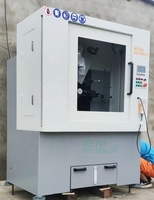Affûteuse de lames de scie CNC 4 axes industrielle à servomoteur, machine de rectification de haute précision à grande vitesse pour l'atelier d'affûtage et l'alignement automatique des roues