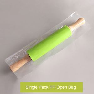 Custom Wholesale Non-Stick Silicone <b>Rolling</b> <b>Pin</b> Wooden Handle Pastry Dough Flour Roller Kitchen Cooking Baking Tool - Product Image 5