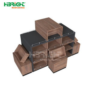 Étagères de supermarché pour les magasins d'alcool Présentoir élégant <span class=keywords><strong>en</strong></span> bois pour le <span class=keywords><strong>vin</strong></span> rouge et le <span class=keywords><strong>vin</strong></span> pour les décorations de magasin Présentoirs de centre commercial - Product Image 6