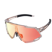 Lunettes de Cyclisme Photochromiques ESLNF, Lunettes de Soleil VTT Homme Femme, Lunettes de Vélo Claires, Masque de Cyclisme