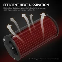 Nouvelle barre lumineuse de travail à trois rangées de 7 pouces 400W pour toit de voiture tout-terrain et pare-chocs avant - Accessoires transfrontaliers