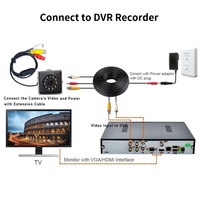 Caméra de sécurité analogique AHD 1080P, 2MP, étanche IP65, 10 LED IR 850NM, vision nocturne, caméra CCTV
