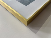 Arte Abstracto de Pared al por Mayor con Marco Delgado de Aleación de Aluminio Dorado y Cierre de Resorte, Pintura Enmarcada