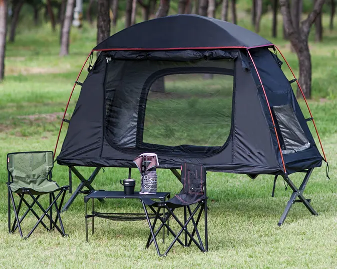 Tendances Design Fabrication Randonnée en plein air Tentes surélevées pour 1 personne Tente de camping pliable pour lit de camp