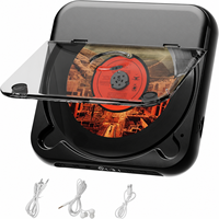 Lecteur CD audio Hi-Fi portable classique rechargeable, mini, à piles, pour la maison, avec écouteurs