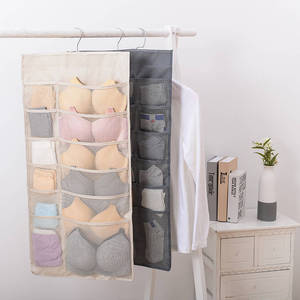 Sac de rangement suspendu double face portable pour livres de placard et organisateur de sous-vêtements pour les voyages et la salle de bain - Product Image 3