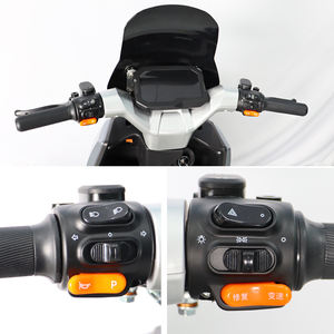 Moto électrique haute sécurité 48/60/72V 32A Deux places Disque avant et disque arrière Prix CKD Scooter électrique adulte - Product Image 5