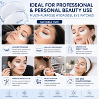 Patchs Hydrogel Rafraîchissants et Antidérapants pour Extensions de Cils, Sans Peluches, à l'Acide et au PDRN, pour Soins Spa des Yeux