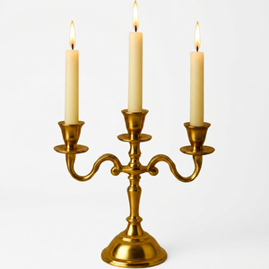 Candelabro de Metal Duradero Hecho a Mano de Primera Calidad de Unicorn Handicrafts, Candelabro Decorativo Vintage para Bodas, Hogar, Hotel, Restaurante - Product Image 1