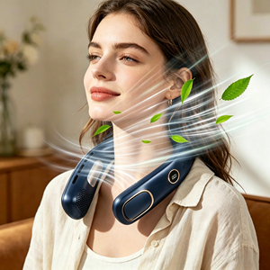 Portable Lightweight Mini Neck Strong Wind Silent Usb Charging 2400Mah Fan Summer Travel Personal Outdoor Cooling - Product Image 1