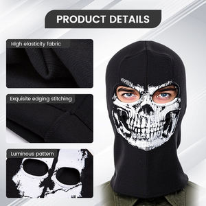 Nouveau style unisexe, <span class=keywords><strong>masque</strong></span> intégral à 1 ou 2 trous, <span class=keywords><strong>masque</strong></span> de personnage de cosplay, fête amusante, couvre-chef lumineux, cagoule, bonnet de <span class=keywords><strong>ski</strong></span> - Product Image 4