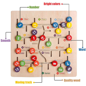 Tableau d'<span class=keywords><strong>alphabet</strong></span> en bois, puzzle <span class=keywords><strong>labyrinthe</strong></span>, jeux éducatifs préscolaires, bricolage, jeux amusants pour enfants - Product Image 2