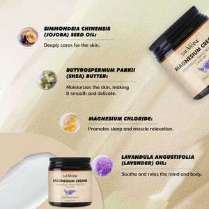 Crema de magnesio en oferta, crema para dormir, crema hidratante facial y corporal de noche. - Product Image 4