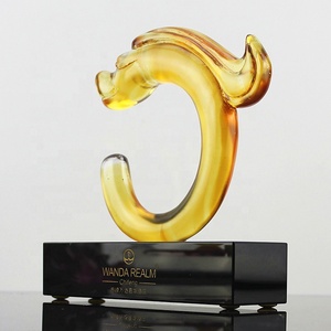 2019 FMdz0021 104*49*152mm <span class=keywords><strong>0</strong></span>,8 kg Base de cristal ámbar dragón chino de arte para la decoración de la casa - Product Image 2