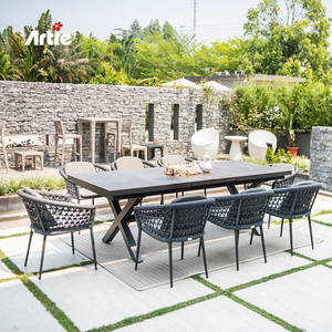 Artie Meubles <span class=keywords><strong>de</strong></span> restaurant <span class=keywords><strong>de</strong></span> luxe Tables d'extérieur Meubles <span class=keywords><strong>de</strong></span> <span class=keywords><strong>jardin</strong></span> <span class=keywords><strong>en</strong></span> aluminium Extension moderne <span class=keywords><strong>Table</strong></span> à manger <span class=keywords><strong>de</strong></span> patio - Product Image 4