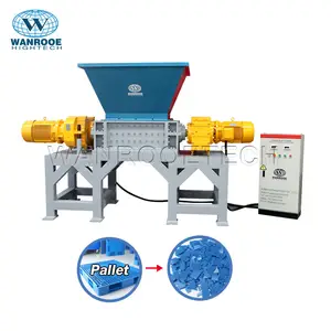 PNSS-máquina trituradora de papel Industrial de plástico, paleta de madera, doble eje, aprobado por la CE