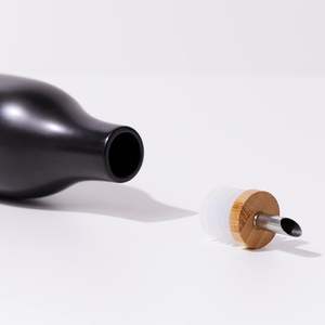 Bouteille de distributeur d'huile d'olive en céramique de grande capacité de conception moderne noire de 16.9 onces pour le récipient d'huile de <span class=keywords><strong>vinaigre</strong></span> - Product Image 5