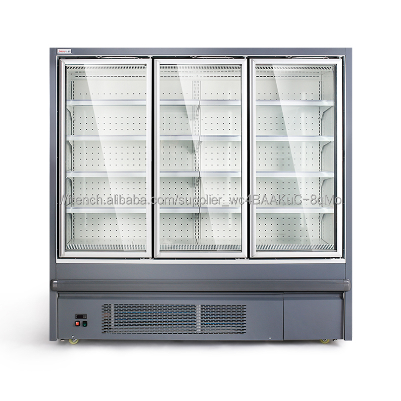 Supermarché Commercial Adapté Aux Besoins Du Client de Réfrigérateur de Porte En Verre Armoire Pour Le Refroidissement Des Alime