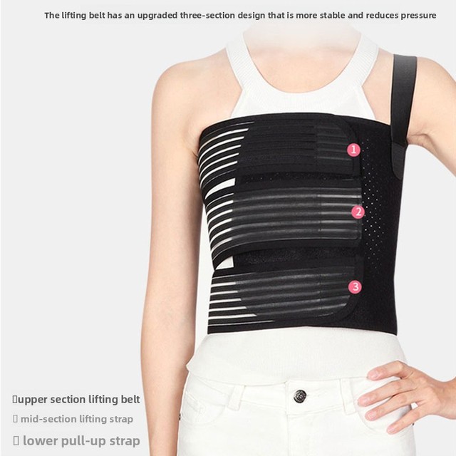 Thoracic Rib Breathable Adjustable Rib Fixation Chest Protector Wrap Compression Support Elastic Chest Binder Rib Brace Unisex