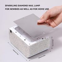 Lampe à LED portable personnalisée 48W pour ongles en gel, perles UV/LED, forme carrée, alimentation électrique par batterie, 39 perles pour plastique