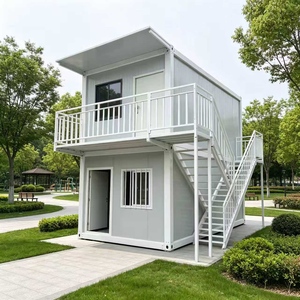 Casa Contenedor Prefabricada Modular de 20 pies, de Dos Pisos, Transpirable, de Estilo Moderno, Rectangular, de Ensamblaje Rápido, Solución Completa - Product Image 2