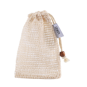 Personalized Natural Sisal Cotton <b>Mesh</b> Soap Saver Pouch-Zero Waste <b>Plastic</b>-free Gift Option - Product Image 5