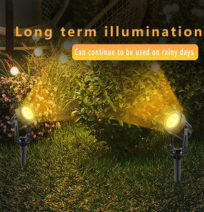 4 Uds. Cambio de Color impermeable al aire libre jardín célula <span class=keywords><strong>Solar</strong></span> alimentada por focos <span class=keywords><strong>LED</strong></span> Spot Spike lámpara de paisaje luces <span class=keywords><strong>con</strong></span> Panel <span class=keywords><strong>Solar</strong></span> - Product Image 5