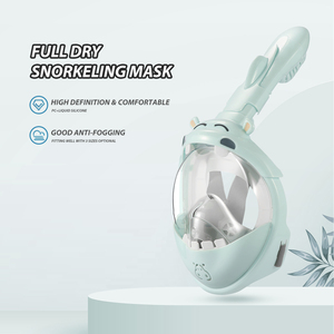 Máscara de esnórquel para niños recién mejorada Máscara de esnórquel de cara completa de moda, amplio campo de visión. Dive Musk - Product Image 5