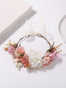 Couronne de fleurs Offre Spéciale pour enfants Couronnes florales artificielles Accessoires pour <span class=keywords><strong>cheveux</strong></span> <span class=keywords><strong>afro</strong></span> - Product Image 2